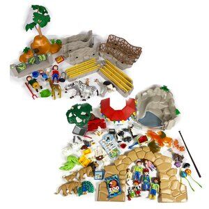 Playmobil Zoo Playsets Animal Enclosures Entrance Gate Penguins Lion 6634 5968